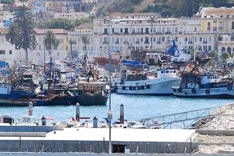 Fishing boats in the harbour of Asilah
